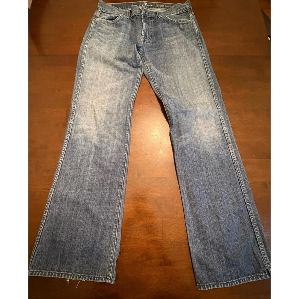 7 For All Mankind Men’s Jeans  A Pkt Denim Bootcut Size 34